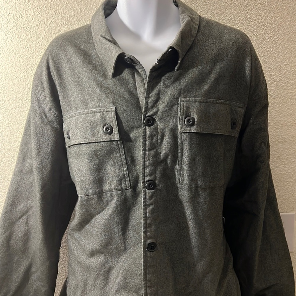 Men’s shirt gray  jacket XXL